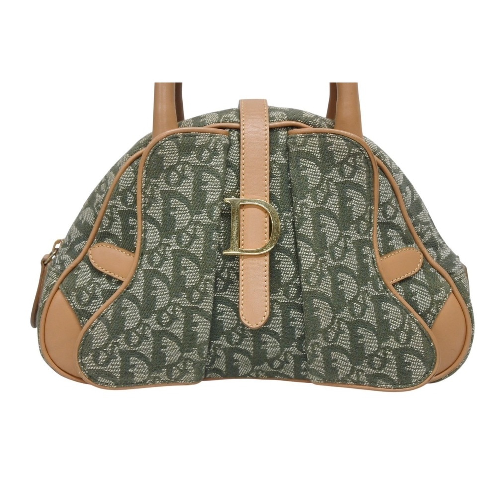 Dior Khaki Christian Double Bag Trotter Saddle
